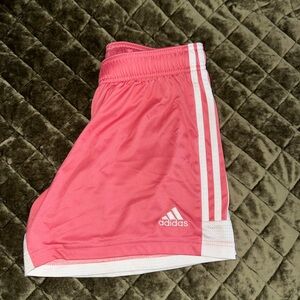 Adidas Pink and White Sports Shorts